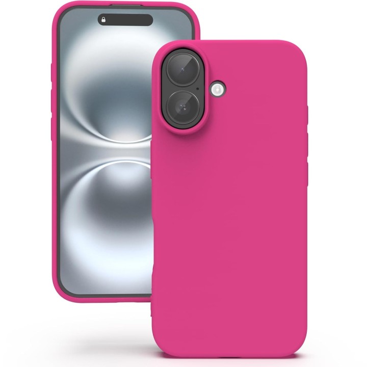 YATWIN Silicone Back Case for iPhone 16, Soft-Touch Phone Back Cover for Apple iPhone 16-Milk Tee, Light Brown