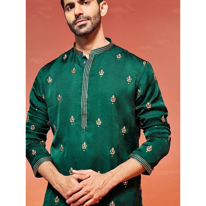 Visit the VASTRAMAY Store VM Mens Silk Blend Kurta