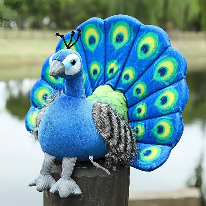 Beautiful Peacock Bird Soft Stuffed Plush Toy For Kids