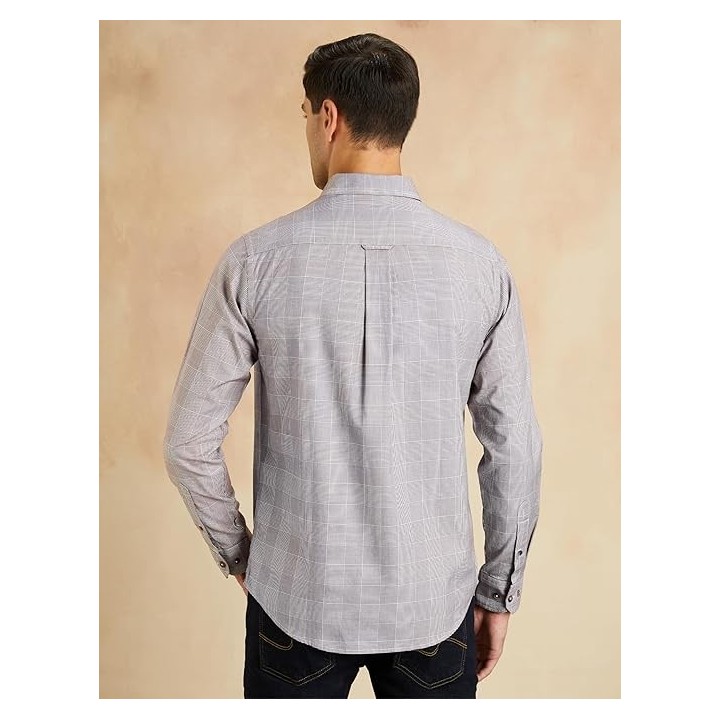 Symbol Premium Men's Stylish Checkered Casual Shirt - Regular Fit | Full Sleeve | Pure Cotton