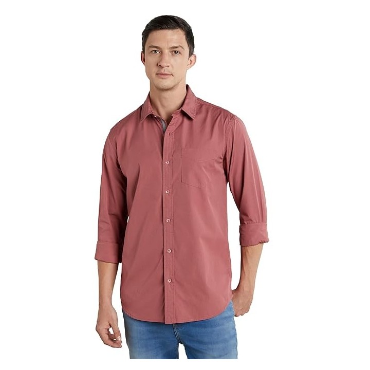 Symbol Premium Men's Casual Cotton Poplin Shirt (Regular Fit)