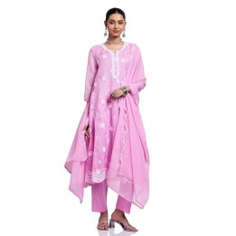 Amazon Brand - Myx Women's Polycotton Kalidar Embroidered Kurta Set
