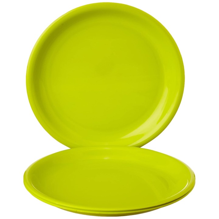 Round Colorful Set of Dinner Plates For Test