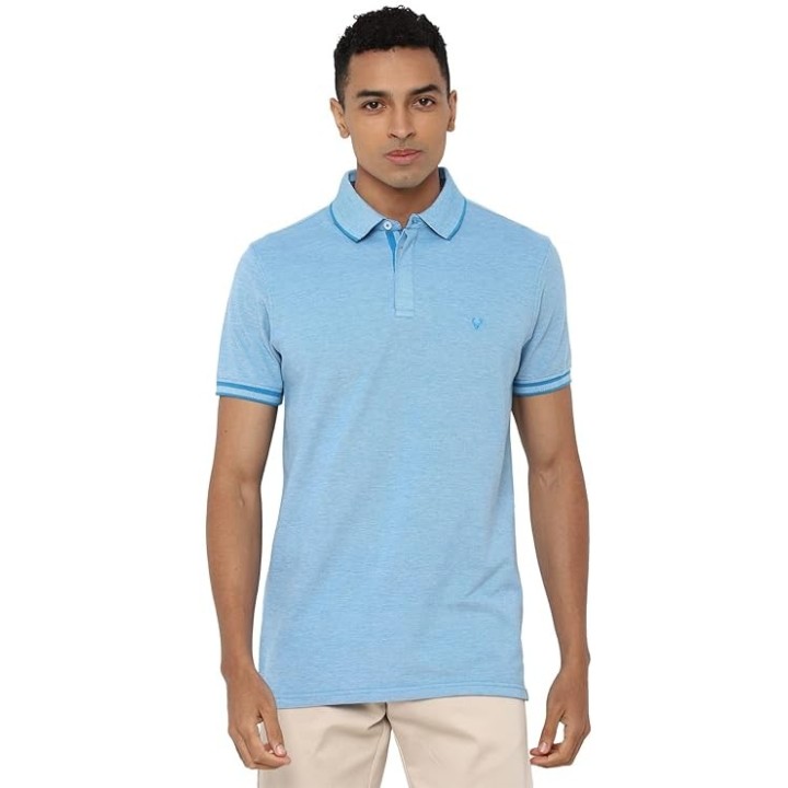 Allen Solly Men’s Pastel Shade Polo T‑Shirt