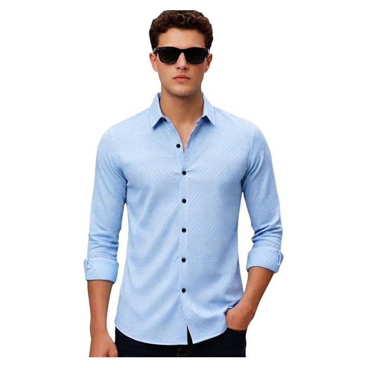 Men’s Casual Resort Wear Green Shirt  for Test